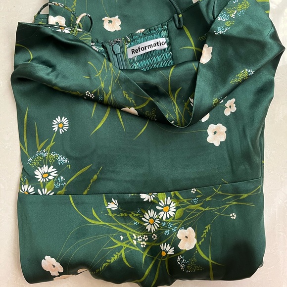 Reformation Frankie Silk Dress - Buena - Picture 6 of 9